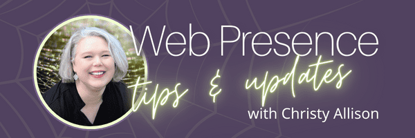 Web Presence tips & updates email banner